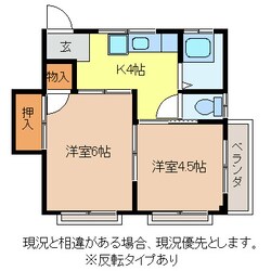 権堂駅 徒歩22分 2階の物件間取画像